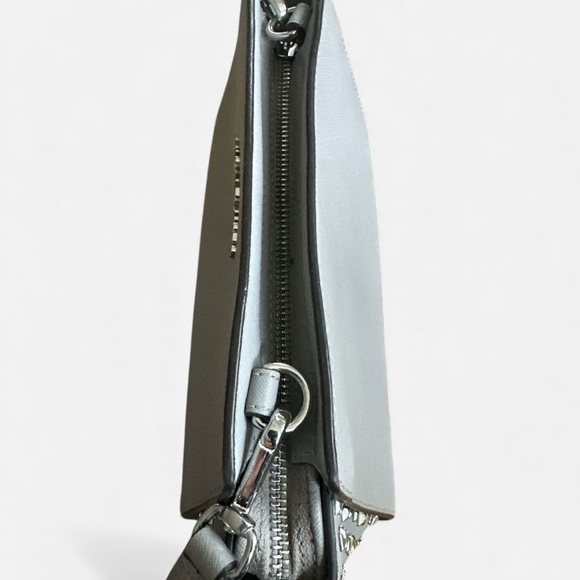 Michael Kors Silver Studded Saffiano Leather Crossbody | Chic & Edgy Glam - Picture 5 of 15